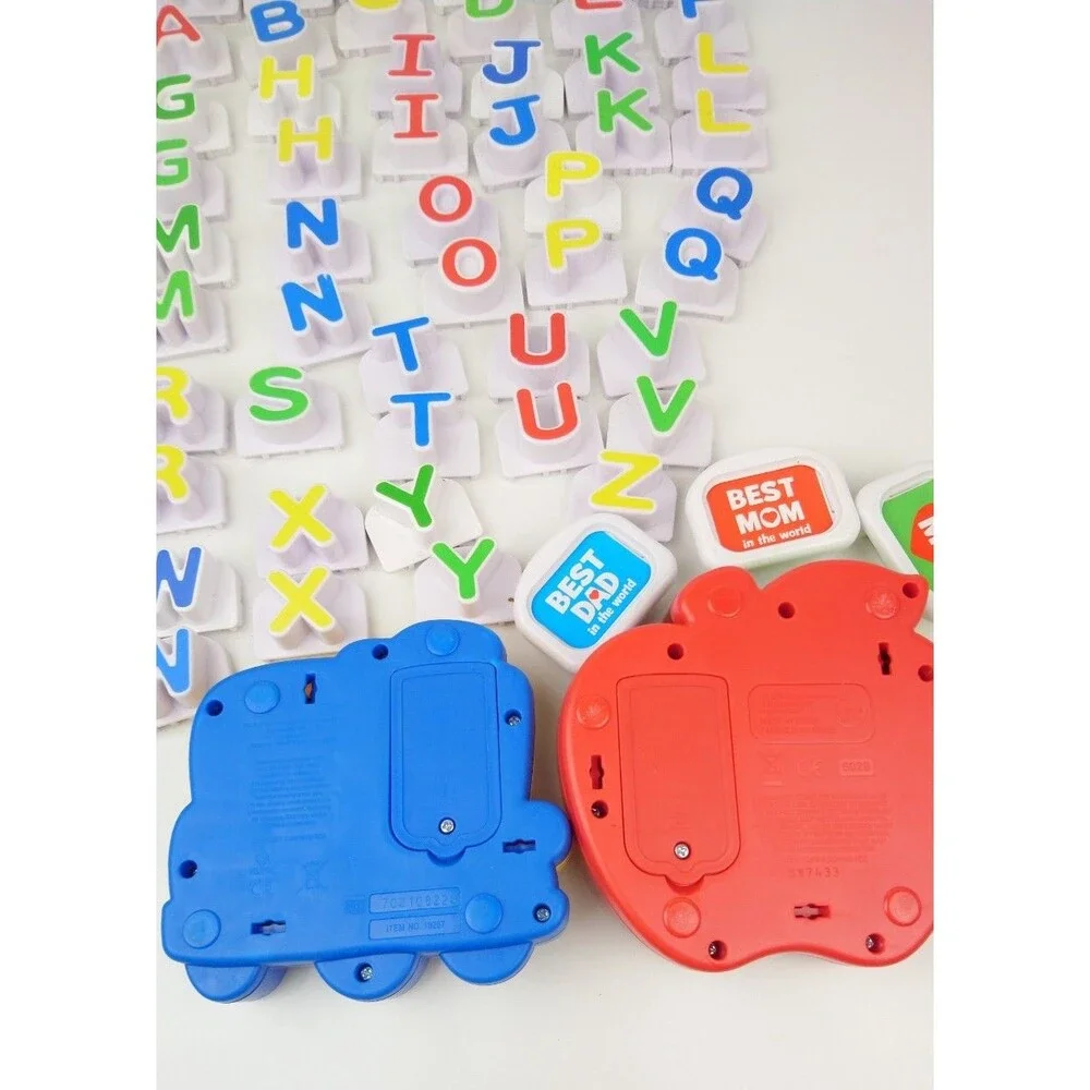 Leap Frog Fridge Phonics Apple & School Bus With Letter Magnets Tested Working!